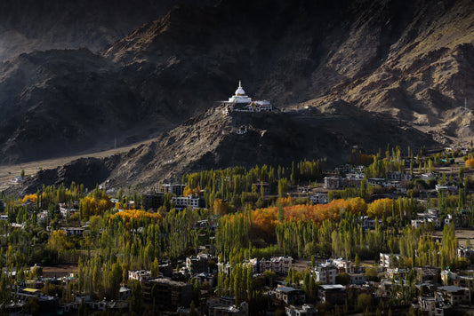 Shanti Stupa Leh – Autumn Landscape Photography